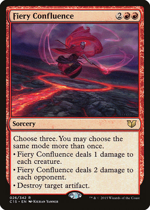 Fiery Confluence - Commander 2015 Rare Card