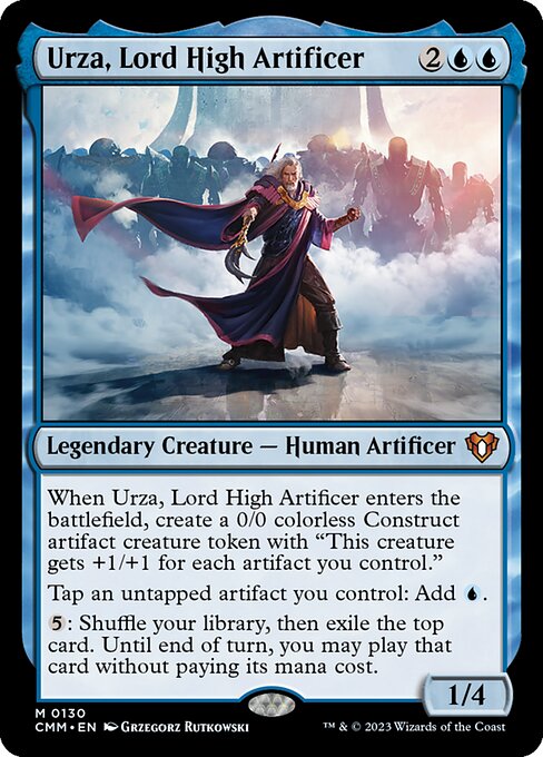 Urza, Lord High Artificer - Commander Masters Mythic Card