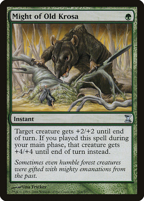Might of Old Krosa - Time Spiral Uncommon Card