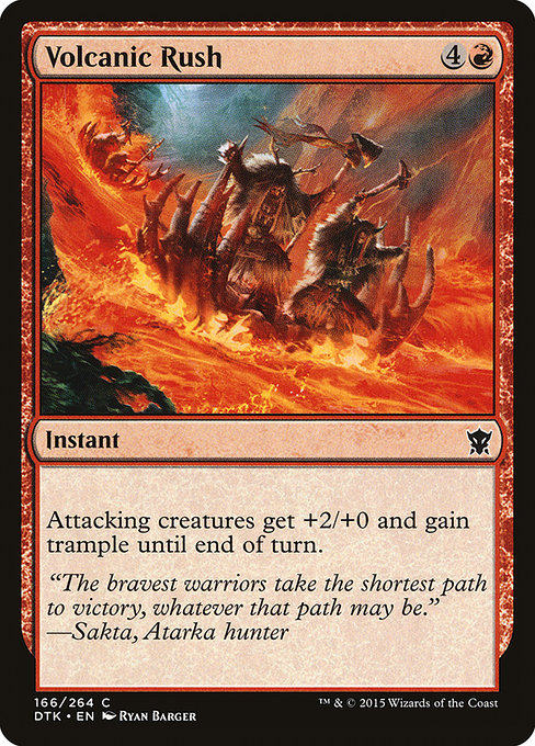Volcanic Rush - Dragons of Tarkir Common Card