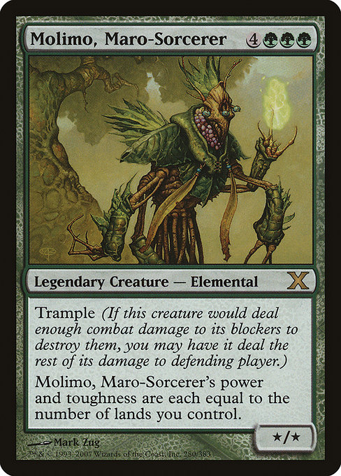 Molimo, Maro-Sorcerer - Tenth Edition Rare Card