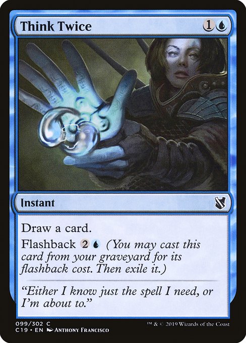 Think Twice - Commander 2019 Common Card