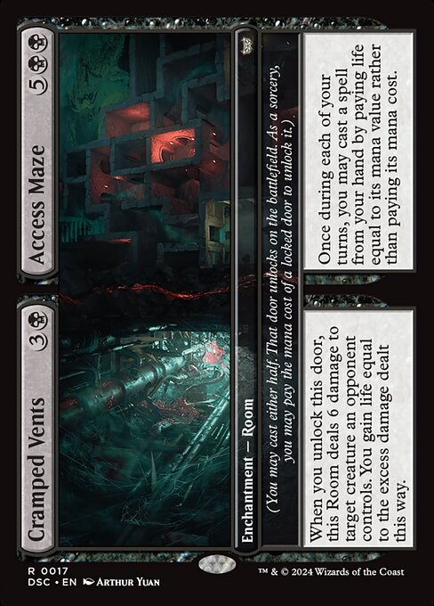 Cramped Vents // Access Maze - Duskmourn: House of Horror Commander Rare Card