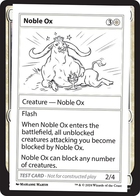 Noble Ox - Mystery Booster 2 Rare Card