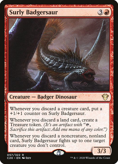 Surly Badgersaur - Commander 2020 Rare Card