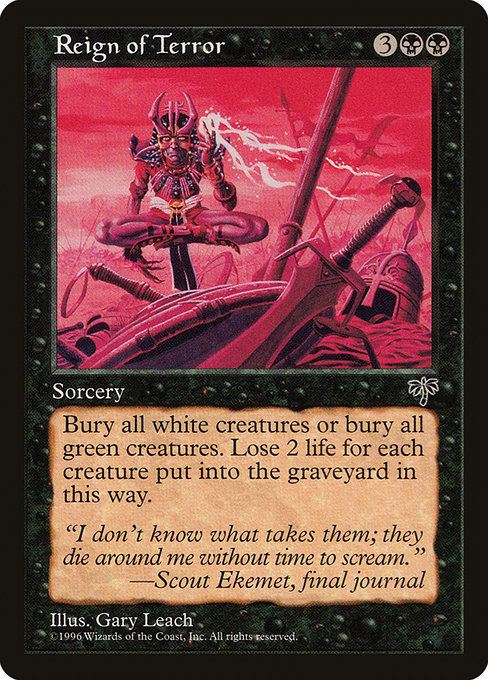 Reign of Terror - Mirage Uncommon Card