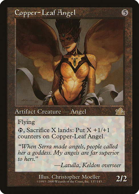 Copper-Leaf Angel - Prophecy Rare Card