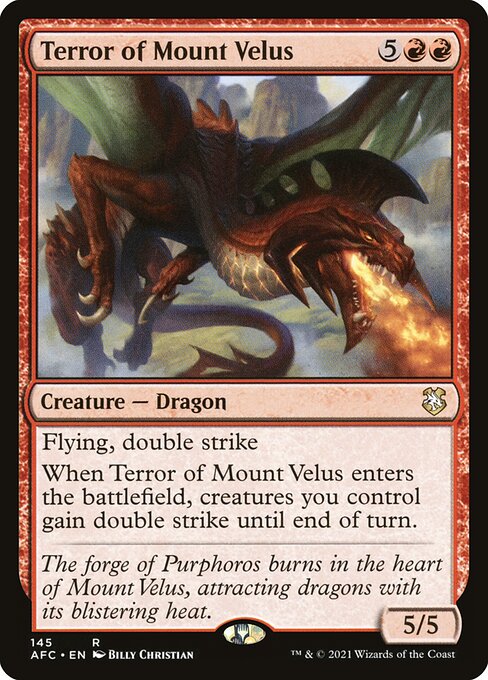 Terror of Mount Velus - Forgotten Realms Commander Rare Card