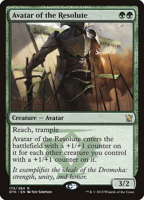 Avatar of the Resolute - Dragons of Tarkir Rare Card