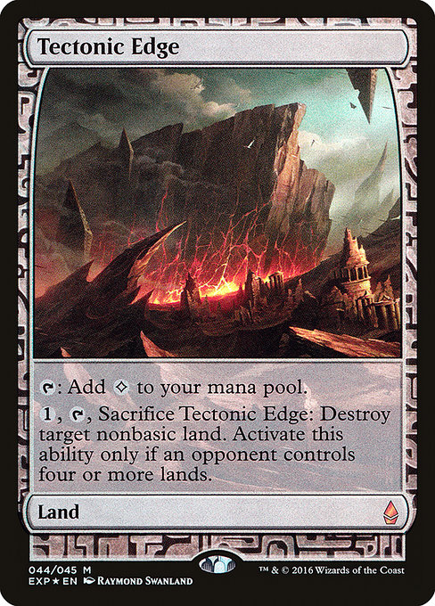Tectonic Edge - Zendikar Expeditions Mythic Card
