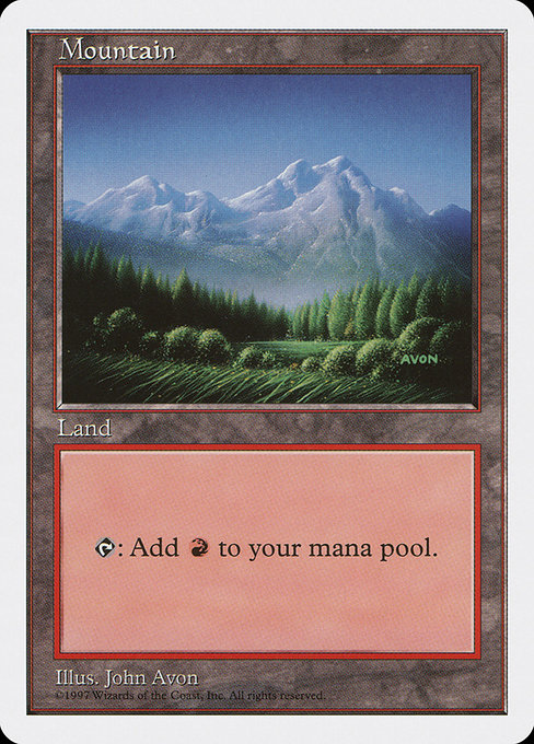 Mountain - Fifth Edition Common Card