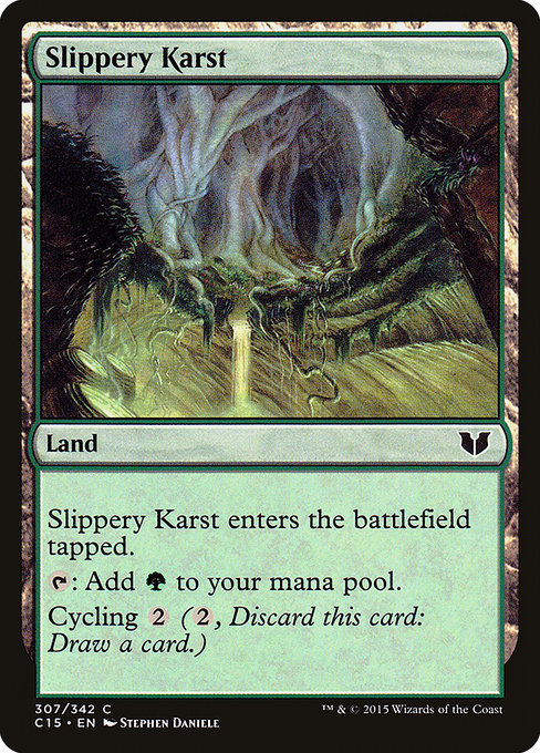 Slippery Karst - Commander 2015 Common Card