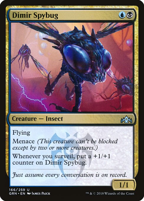 Dimir Spybug - Guilds of Ravnica Uncommon Card