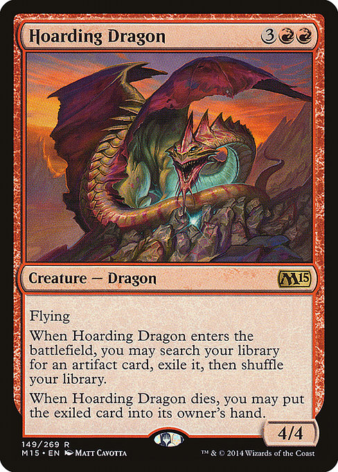 Hoarding Dragon - Magic 2015 Rare Card