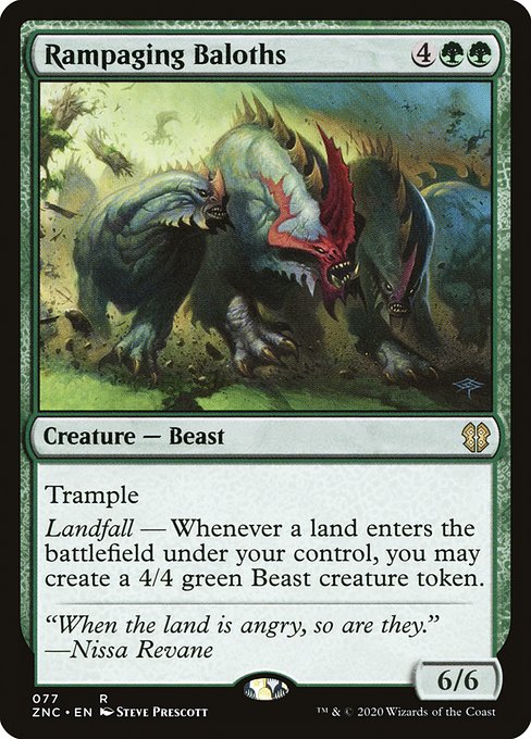 Rampaging Baloths - Zendikar Rising Commander Rare Card