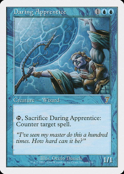 Daring Apprentice - Seventh Edition Rare Card