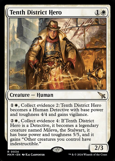 Tenth District Hero - Murders at Karlov Manor Rare Card