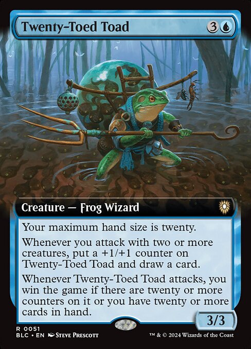 Twenty-Toed Toad - Bloomburrow Commander Rare Card