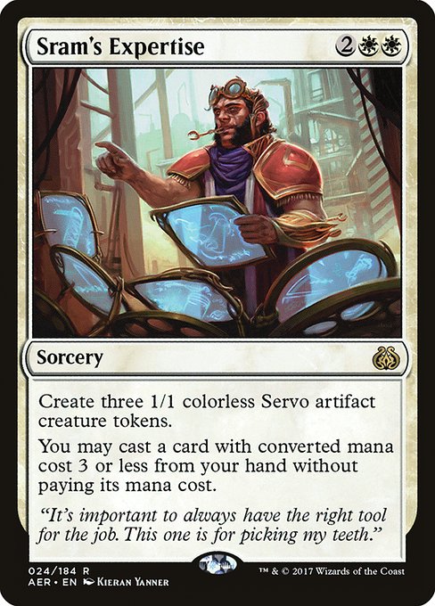 Sram's Expertise - Aether Revolt Rare Card