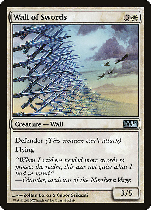 Wall of Swords - Magic 2014 Uncommon Card