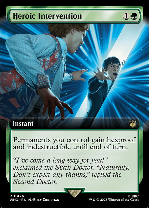 Heroic Intervention - Doctor Who Rare Card