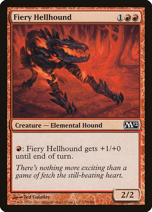 Fiery Hellhound - Magic 2012 Common Card