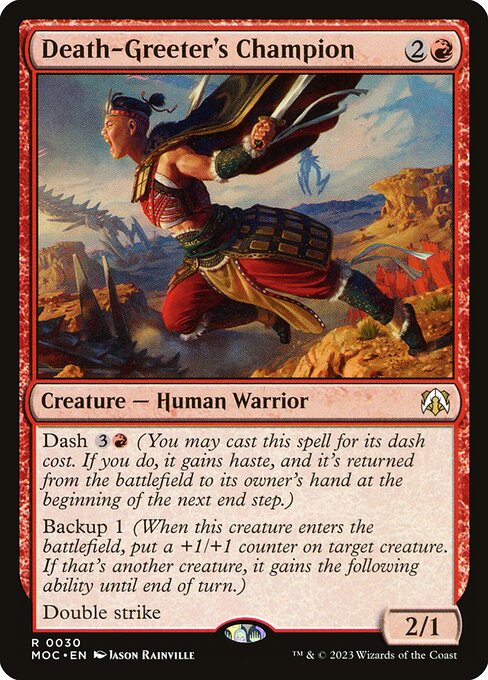 Death-Greeter's Champion - March of the Machine Commander Rare Card