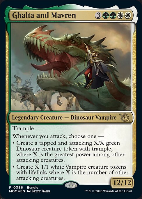 Ghalta and Mavren - March of the Machine Rare Card