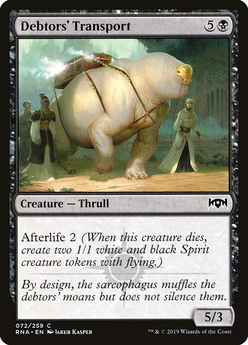 Debtors' Transport - Ravnica Allegiance Common Card
