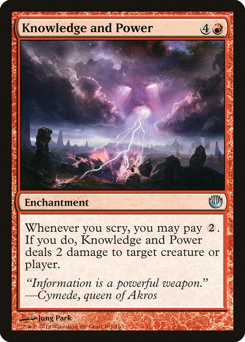 Knowledge and Power - Journey into Nyx Uncommon Card