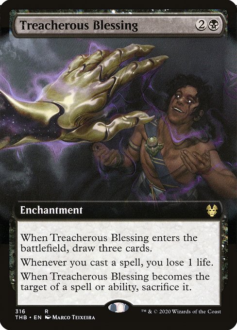 Treacherous Blessing - Theros Beyond Death Rare Card