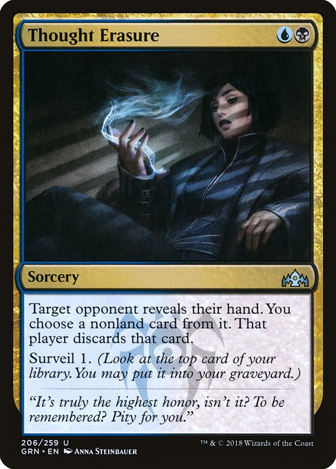 Thought Erasure - Guilds of Ravnica Uncommon Card