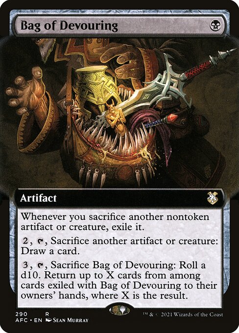 Bag of Devouring - Forgotten Realms Commander Rare Card