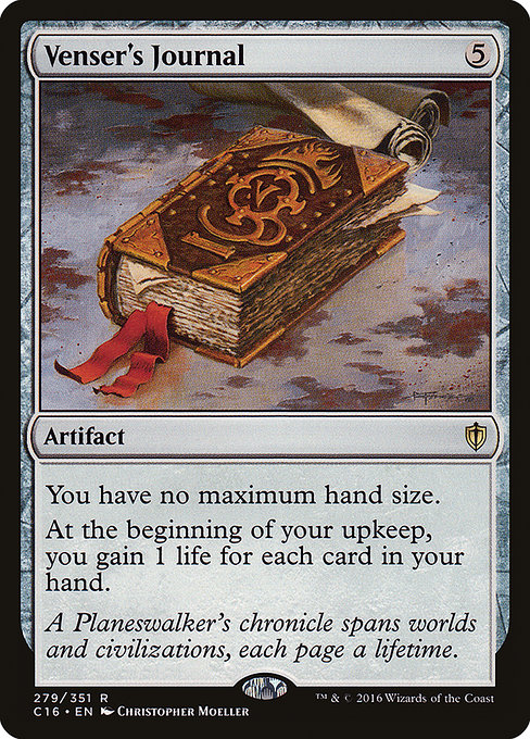 Venser's Journal - Commander 2016 Rare Card