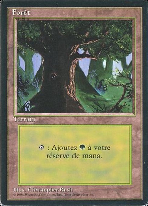 Forest - Foreign Black Border Common Card