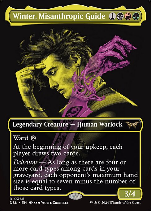 Winter, Misanthropic Guide - Duskmourn: House of Horror Rare Card