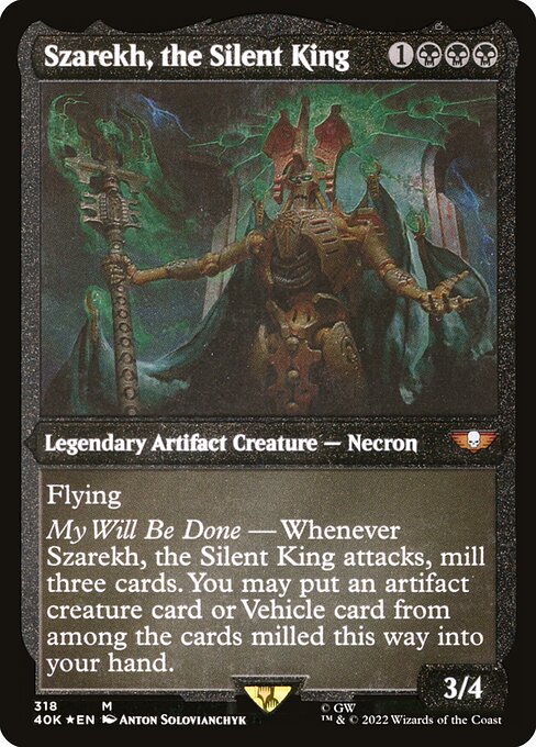 Szarekh, the Silent King - Warhammer 40,000 Commander Mythic Card