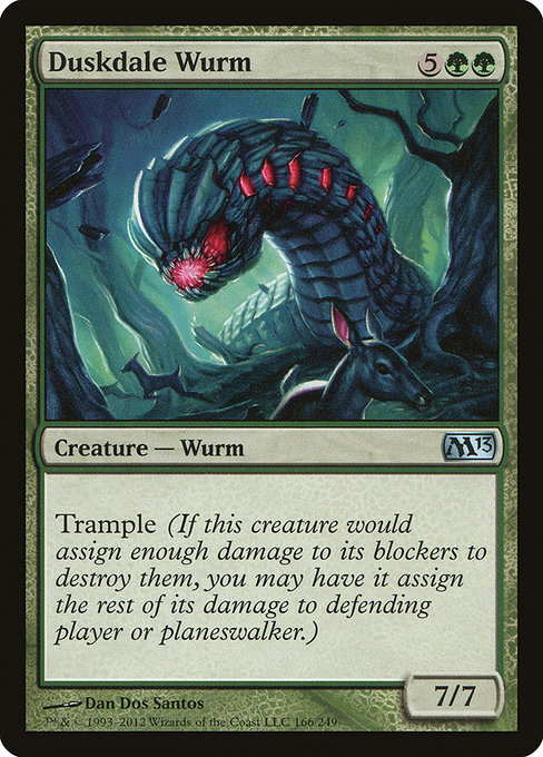 Duskdale Wurm - Magic 2013 Uncommon Card