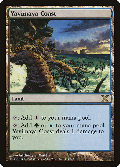 Yavimaya Coast - Tenth Edition Rare Card