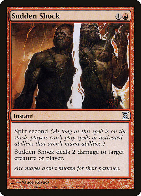 Sudden Shock - Time Spiral Uncommon Card