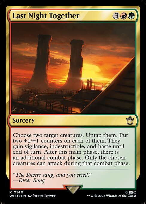 Last Night Together - Doctor Who Rare Card