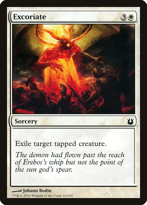 Excoriate - Born of the Gods Common Card
