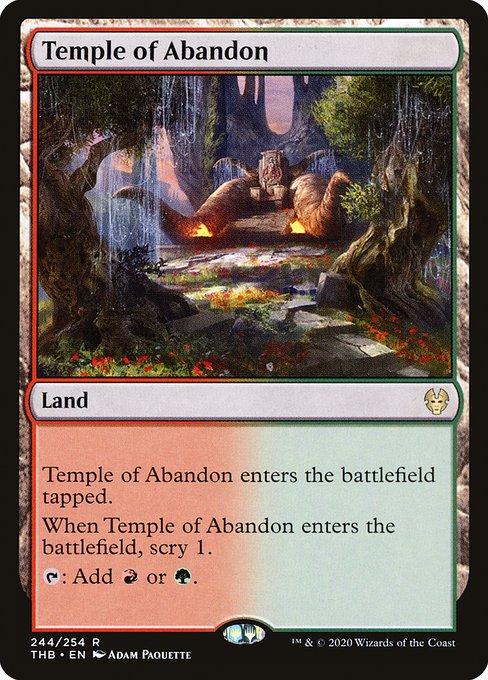 Temple of Abandon - Theros Beyond Death Rare Card