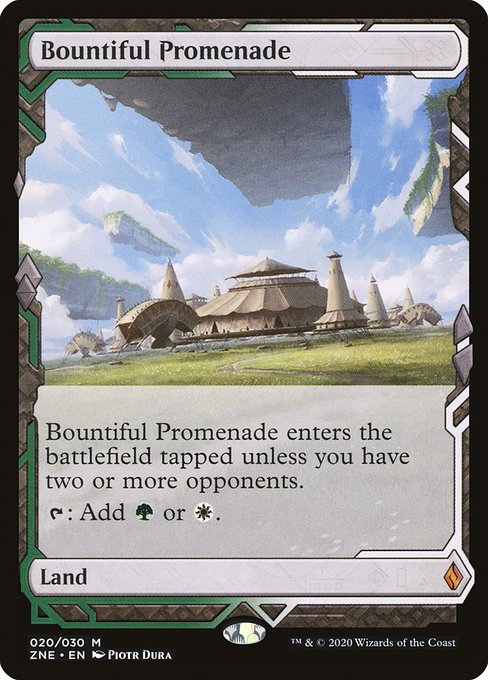 Bountiful Promenade - Zendikar Rising Expeditions Mythic Card