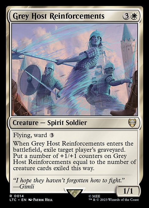 Grey Host Reinforcements - Tales of Middle-earth Commander Rare Card
