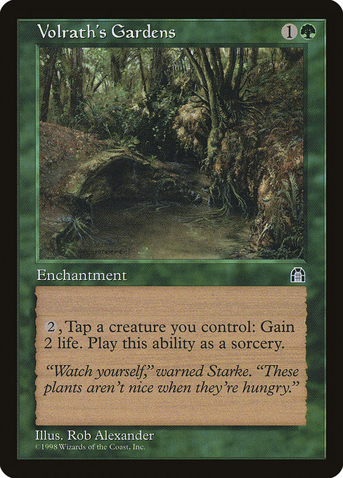 Volrath's Gardens - Stronghold Rare Card
