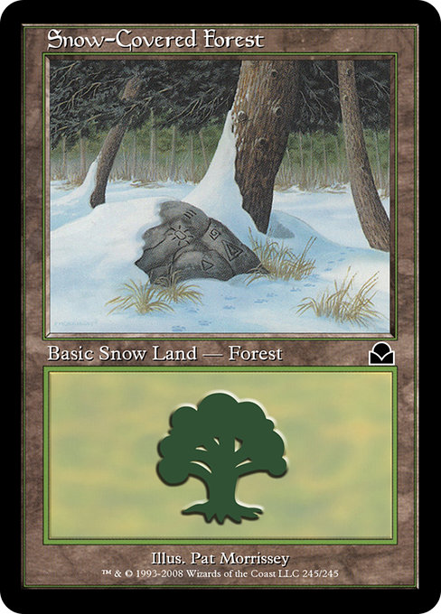 Snow-Covered Forest - Masters Edition II Common Card