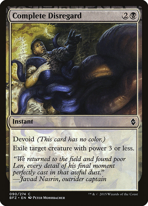 Complete Disregard - Battle for Zendikar Common Card