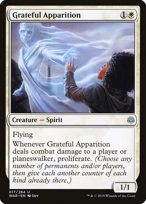 Grateful Apparition - War of the Spark Uncommon Card