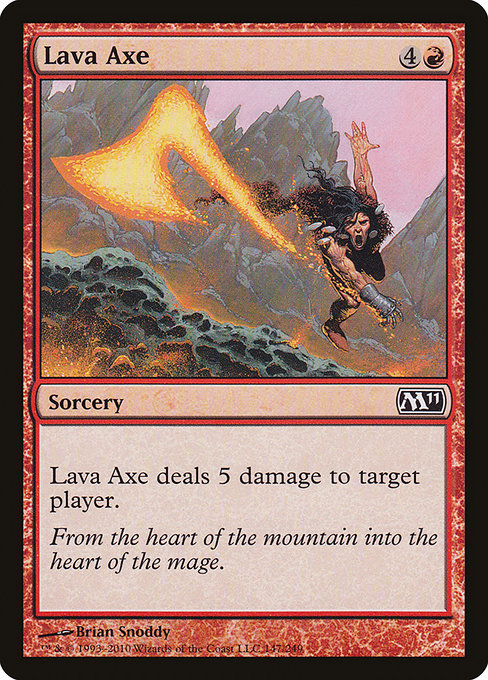 Lava Axe - Magic 2011 Common Card